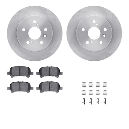 6312-76125, Rotors With 3000 Series Ceramic Brake Pads Includes Hardware